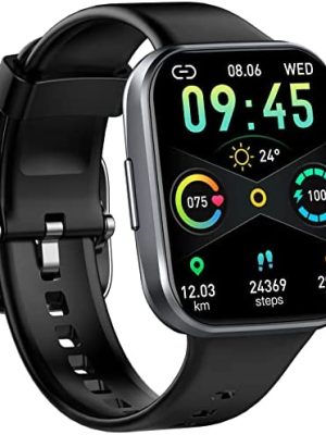 Smart Watch for Men Women, 2022 Fitness Tracker 1.69" Touch Screen Smartwatch Fitness Watch 25 Sports IP68 Waterproof, Heart Rate/Sleep Monitor/Pedometer/Calories, Activity Tracker for Android iPhone