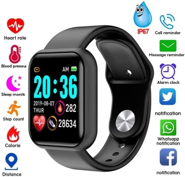 Smart Watch, Fitness Tracker 1.44" Touch Screen Fitness Watch with Heart Rate Sleep Monitor, Blood Oxygen,Step Counter Smart Watch for Men Women Activity Trackers Smartwatch Sports for iOS Android - Image 2